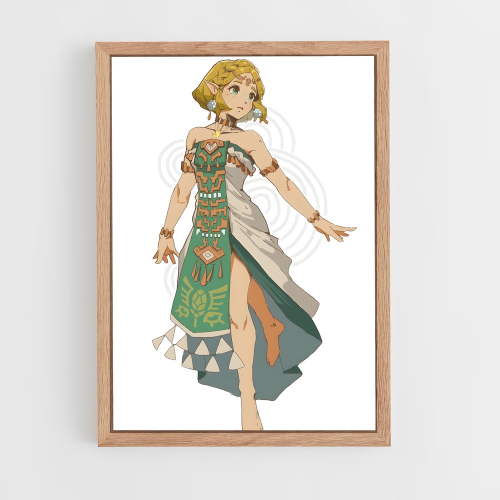 Poster Princess Zelda Entertainment Style élégant (vue 4)